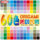 60色おりがみ7.5㎝角240枚入り