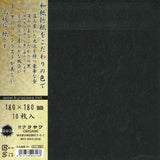 (18.0) Mimi gold leaf double -sided Japanese paper blank black